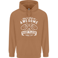An Awesome Rugby Player Looks Like Union Mens 80% Cotton Hoodie Caramel Latte