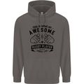 An Awesome Rugby Player Looks Like Union Mens 80% Cotton Hoodie Charcoal