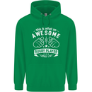 An Awesome Rugby Player Looks Like Union Mens 80% Cotton Hoodie Irish Green