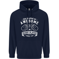 An Awesome Rugby Player Looks Like Union Mens 80% Cotton Hoodie Navy Blue