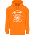 An Awesome Rugby Player Looks Like Union Mens 80% Cotton Hoodie Orange