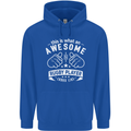 An Awesome Rugby Player Looks Like Union Mens 80% Cotton Hoodie Royal Blue