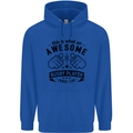 An Awesome Rugby Player Looks Like Union Mens 80% Cotton Hoodie Royal Blue