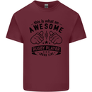 An Awesome Rugby Player Looks Like Union Mens Cotton T-Shirt Tee Top Maroon