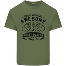 An Awesome Rugby Player Looks Like Union Mens Cotton T-Shirt Tee Top Military Green