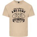 An Awesome Rugby Player Looks Like Union Mens Cotton T-Shirt Tee Top Sand