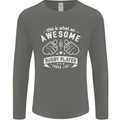 An Awesome Rugby Player Looks Like Union Mens Long Sleeve T-Shirt Charcoal