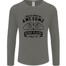 An Awesome Rugby Player Looks Like Union Mens Long Sleeve T-Shirt Charcoal