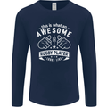 An Awesome Rugby Player Looks Like Union Mens Long Sleeve T-Shirt Navy Blue