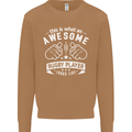 An Awesome Rugby Player Looks Like Union Mens Sweatshirt Jumper Caramel Latte
