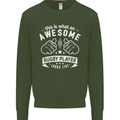An Awesome Rugby Player Looks Like Union Mens Sweatshirt Jumper Forest Green