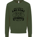 An Awesome Rugby Player Looks Like Union Mens Sweatshirt Jumper Forest Green