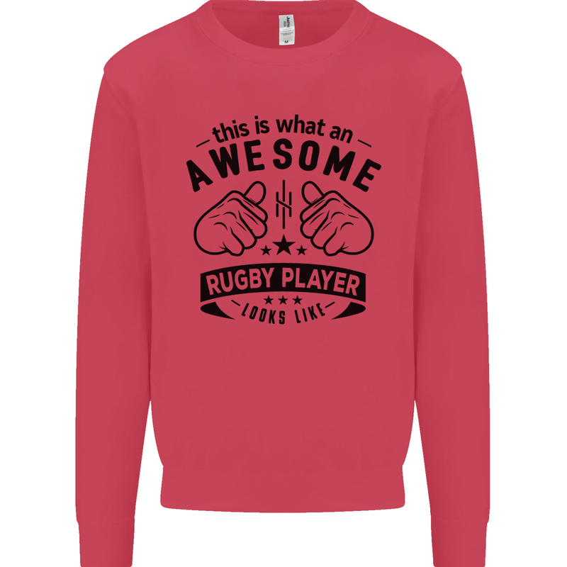 An Awesome Rugby Player Looks Like Union Mens Sweatshirt Jumper Heliconia