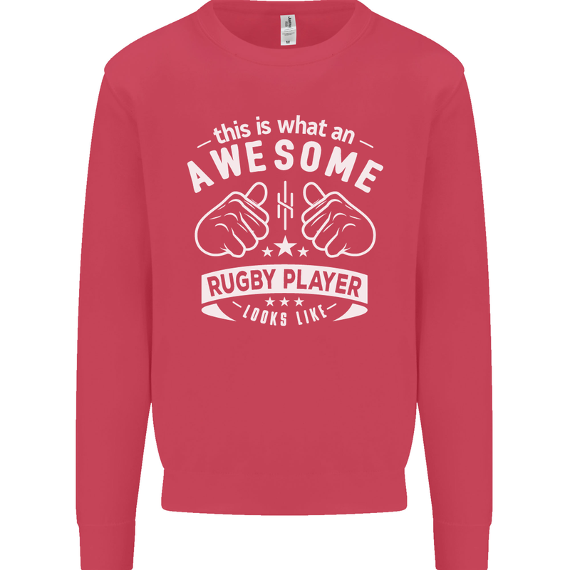 An Awesome Rugby Player Looks Like Union Mens Sweatshirt Jumper Heliconia