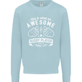 An Awesome Rugby Player Looks Like Union Mens Sweatshirt Jumper Light Blue