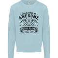 An Awesome Rugby Player Looks Like Union Mens Sweatshirt Jumper Light Blue