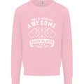 An Awesome Rugby Player Looks Like Union Mens Sweatshirt Jumper Light Pink