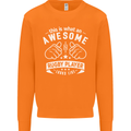 An Awesome Rugby Player Looks Like Union Mens Sweatshirt Jumper Orange