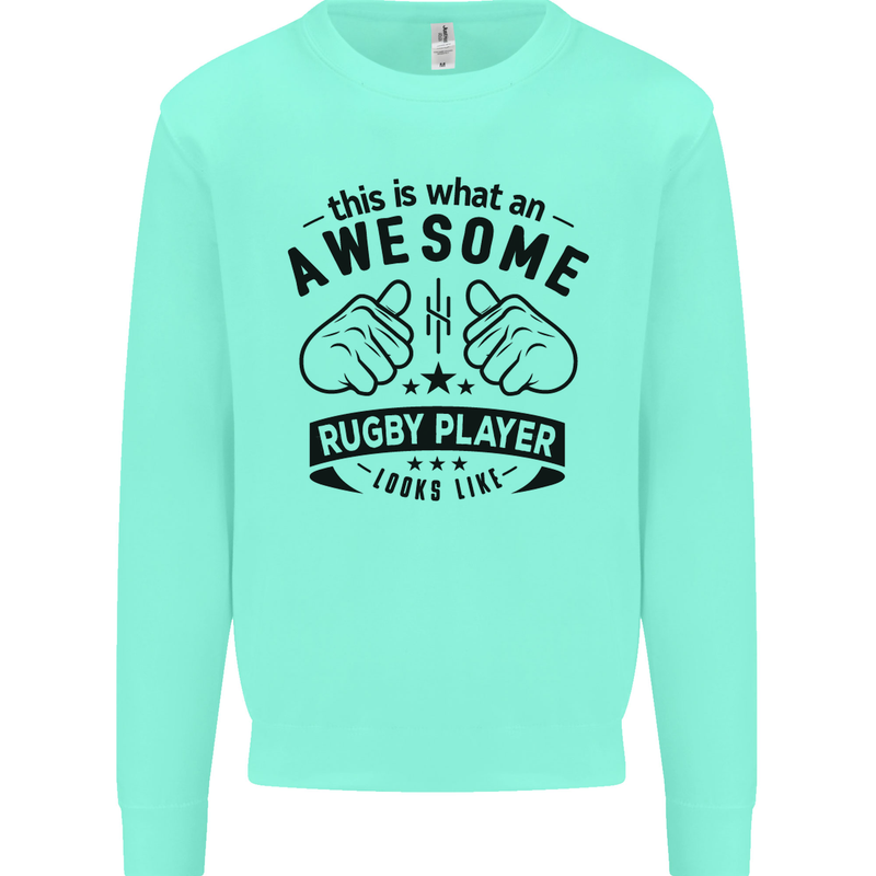 An Awesome Rugby Player Looks Like Union Mens Sweatshirt Jumper Peppermint