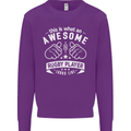 An Awesome Rugby Player Looks Like Union Mens Sweatshirt Jumper Purple