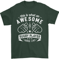An Awesome Rugby Player Looks Like Union Mens T-Shirt Cotton Gildan Forest Green