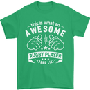 An Awesome Rugby Player Looks Like Union Mens T-Shirt Cotton Gildan Irish Green