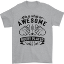 An Awesome Rugby Player Looks Like Union Mens T-Shirt Cotton Gildan Sports Grey