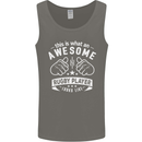 An Awesome Rugby Player Looks Like Union Mens Vest Tank Top Charcoal