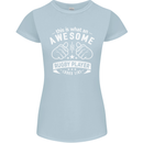 An Awesome Rugby Player Looks Like Union Womens Petite Cut T-Shirt Light Blue