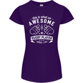 An Awesome Rugby Player Looks Like Union Womens Petite Cut T-Shirt Purple