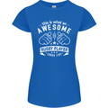 An Awesome Rugby Player Looks Like Union Womens Petite Cut T-Shirt Royal Blue