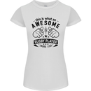 An Awesome Rugby Player Looks Like Union Womens Petite Cut T-Shirt White