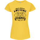 An Awesome Rugby Player Looks Like Union Womens Petite Cut T-Shirt Yellow