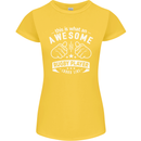 An Awesome Rugby Player Looks Like Union Womens Petite Cut T-Shirt Yellow