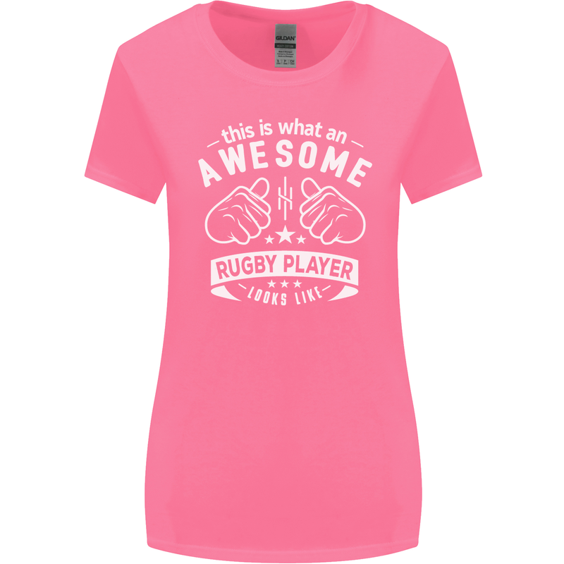 An Awesome Rugby Player Looks Like Union Womens Wider Cut T-Shirt Azalea