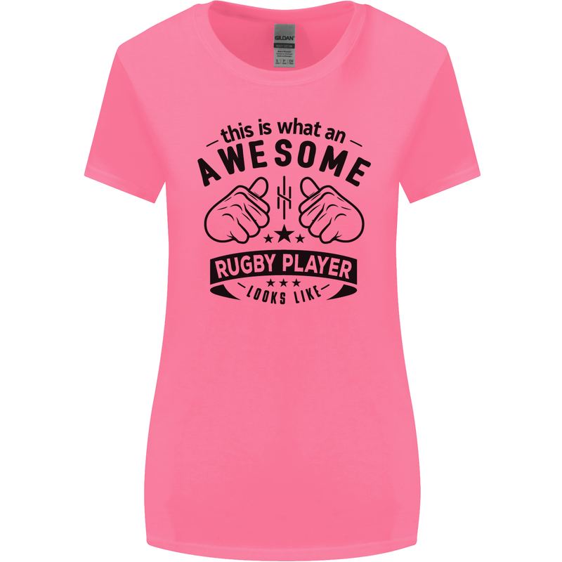 An Awesome Rugby Player Looks Like Union Womens Wider Cut T-Shirt Azalea