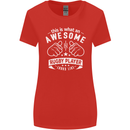 An Awesome Rugby Player Looks Like Union Womens Wider Cut T-Shirt Red