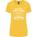 An Awesome Rugby Player Looks Like Union Womens Wider Cut T-Shirt Yellow