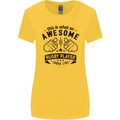 An Awesome Rugby Player Looks Like Union Womens Wider Cut T-Shirt Yellow