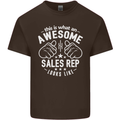 An Awesome Sales Rep Looks Like Mens Cotton T-Shirt Tee Top Dark Chocolate