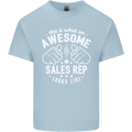 An Awesome Sales Rep Looks Like Mens Cotton T-Shirt Tee Top Light Blue