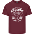 An Awesome Sales Rep Looks Like Mens Cotton T-Shirt Tee Top Maroon