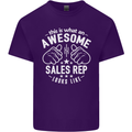 An Awesome Sales Rep Looks Like Mens Cotton T-Shirt Tee Top Purple
