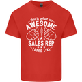 An Awesome Sales Rep Looks Like Mens Cotton T-Shirt Tee Top Red