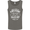 An Awesome Sales Rep Looks Like Mens Vest Tank Top Charcoal