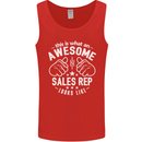 An Awesome Sales Rep Looks Like Mens Vest Tank Top Red
