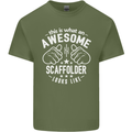 An Awesome Scaffolder Looks Like Mens Cotton T-Shirt Tee Top Military Green