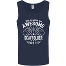 An Awesome Scaffolder Looks Like Mens Vest Tank Top Navy Blue