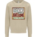 An Awesome Scuba Diver Mens Sweatshirt Jumper Sand