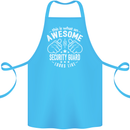 An Awesome Security Guard Looks Like Cotton Apron 100% Organic Turquoise